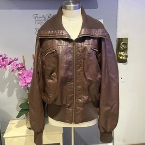 Ladies Ambiance Apparel Coffee Brown Jacket